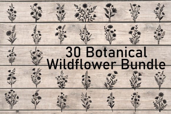Botanical Wildflower Bundle: A Practical Guide to Using Floral Silhouettes in Design Projects