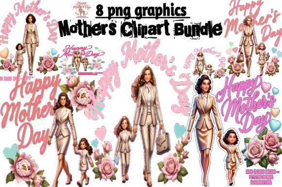 Evaluating the 8 Mother’s Day Boss Mom and Little Girl PNG Bundle