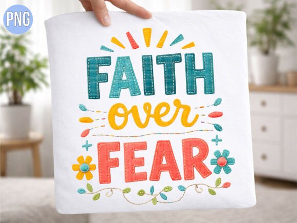 Faith Over Fear Floral Christian PNG: Design Guide