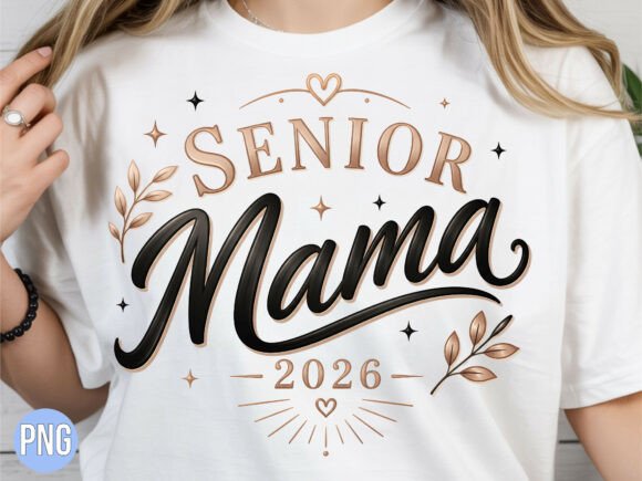 Graduation Class of 2026 Senior Mama PNG