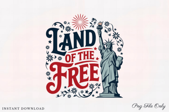 Land of the Free Boho PNG T-Shirt Design: Elevating Modern Sublimation Crafts