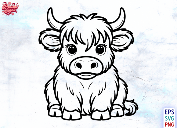 Unlocking Creativity with the Baby Highland Cow Sitting SVG PNG